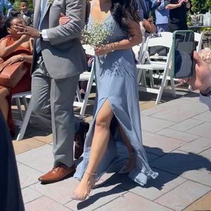 Dusty Blue Azazie Dress